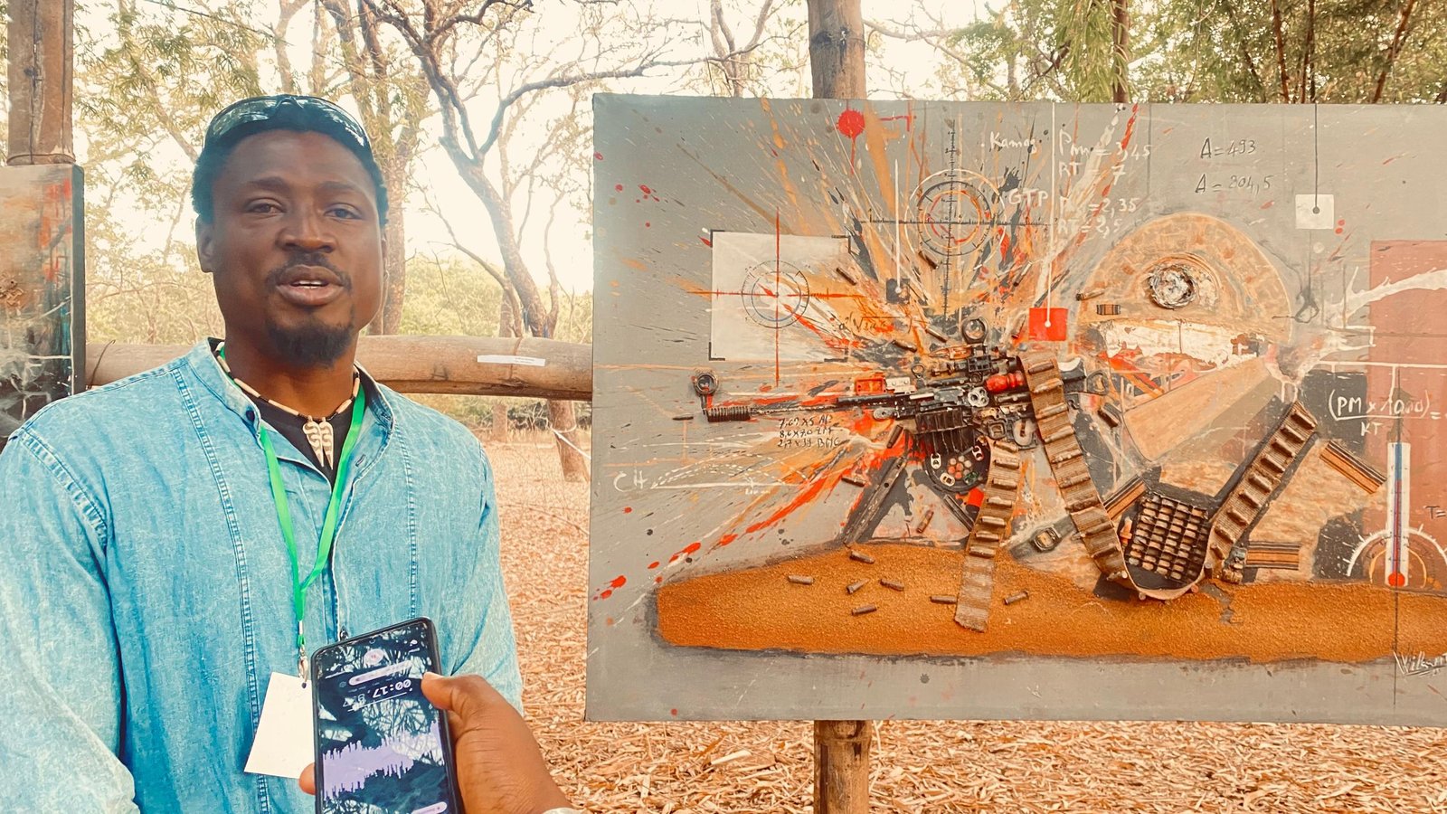 artiste peintre burkinabè Wilfrid Sanou